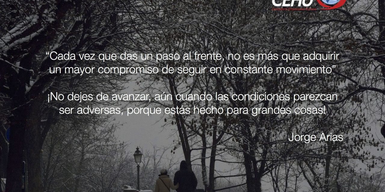 ¡No dejes de avanzar!