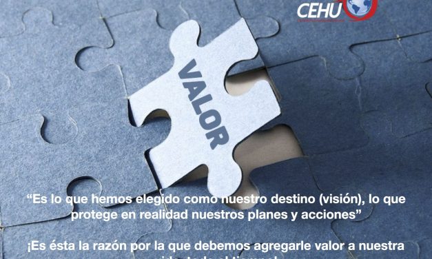 ¡Agrega valor a tu vida!