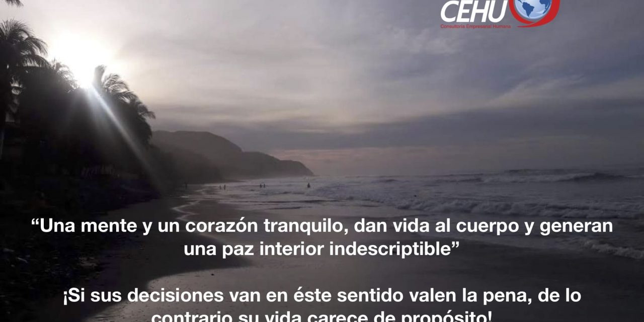¡Decisiones que dan paz!