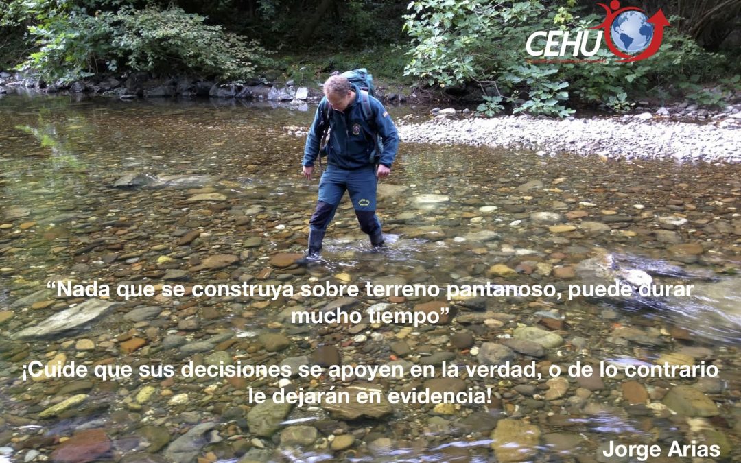 ¡No construya sobre el terreno falso!