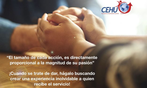 ¡El tamaño de nuestras acciones!