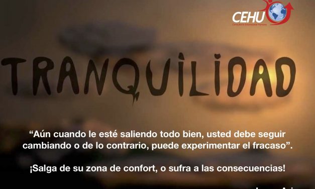 ¡Salga del confort!